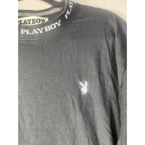 Playboy by PacSun Women's Shirt Black Small Short Sleeve Crew Neck - Picture 4 of 13